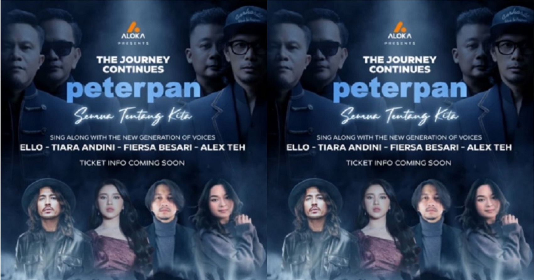 Poster promosi konser comeback Peterpan yang diunggah di media sosial.