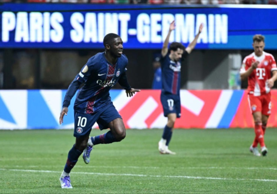 Ousmane Dembele cetak gol kedua PSG menjelang pertandingan berakhir.