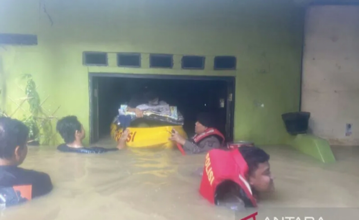 Suasana banjir di Jakarta jelang musim kemarau. (IST)