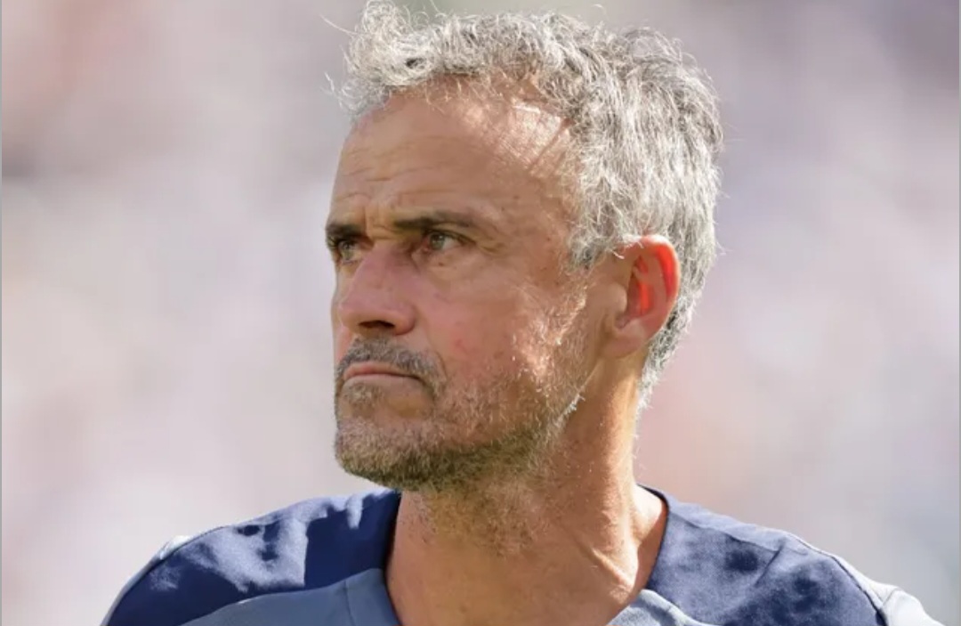 Pelatih Paris Saint-Germain Luis Enrique.
