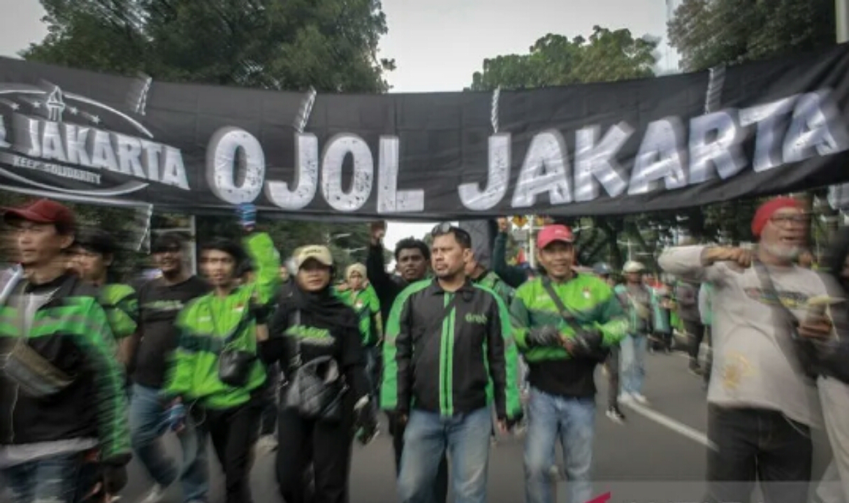 Pengendara ojek daring alias ojol siap unjuk rasa di Jakarta. Isu lama. (IST)