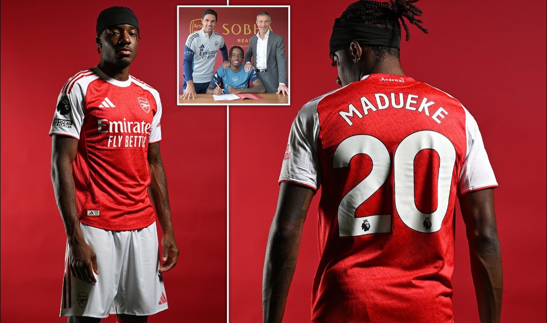 Noni Madueke telah menandatangani kontrak yang mengikatnya di Stadion Emirates selama lima tahun.