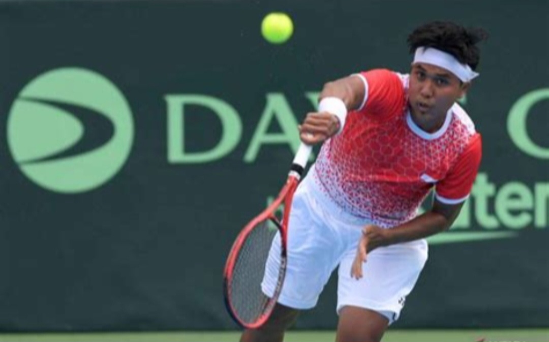 Muhammad Rifqy Fitriadi, petenis asal Jawa Timur yang menjadi andalan tim Davis Indonesia.