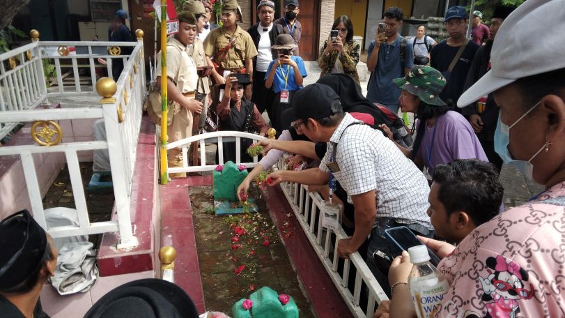 MAKAM PAHLAWAN: Makam Abdur Rachman di Jalan Plampitan XI, Peneleh, Surabaya.