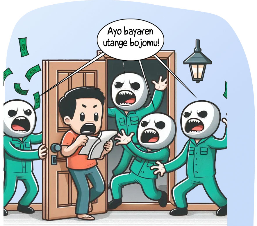 Ilustrasi rumah tangga Donwori dan Karin. (AI/ABDUL ROZAK/RADAR SURABAYA)