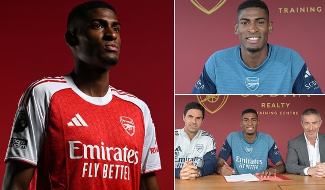 Bek tengah Mosquera juga bisa bermain di sisi kanan dan akan memberikan persaingan bagi William Saliba dan Gabriel Magalhaes.