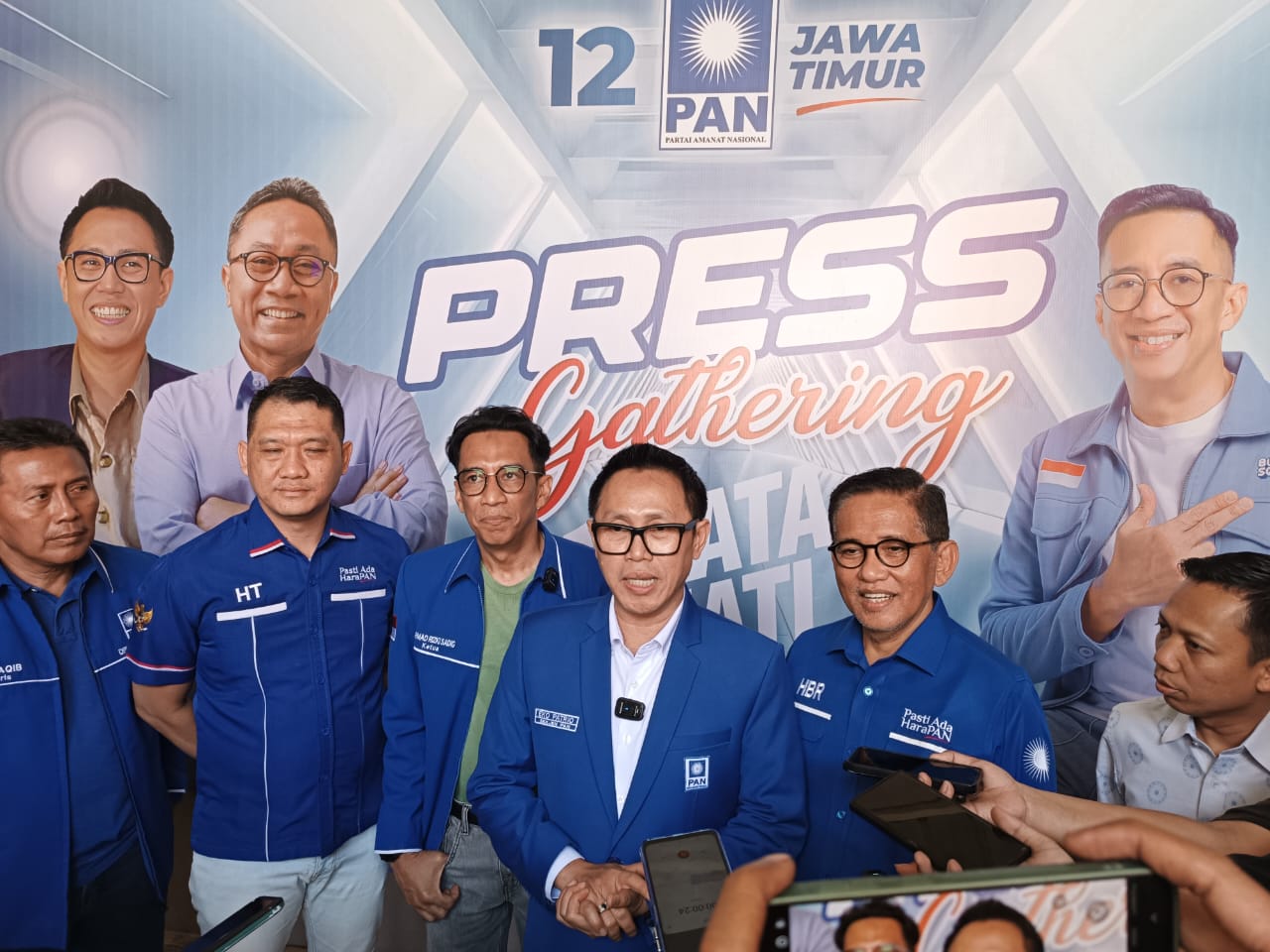 PASTIKAN : Sekretaris Jenderal DPP PAN Eko Patrio saat mendatangi kantor DPW PAN Jawa Timur. (IST/RADAR SURABAYA)
