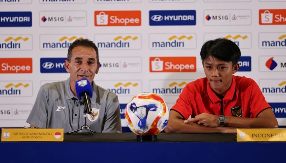 Pelatih Timnas Indonesia U-23 Gerald Vanenburg.