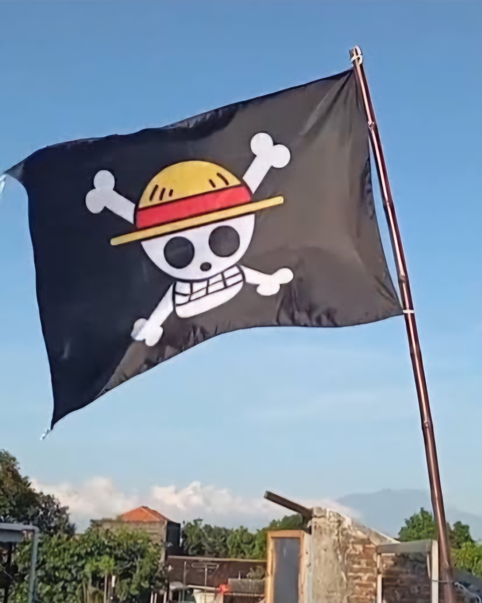 TEGAS : Menteri HAM Natalius Pigai menyebut pengibaran bendera anime One Piece sejajar dengan Merah Putih melanggar hukum dan sebagai bentuk makar. (IST/RADAR SURABAYA)