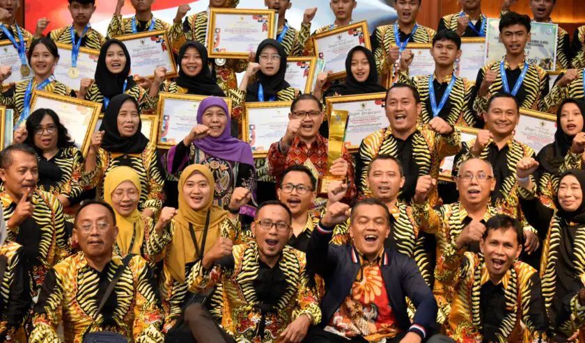 Mengukuhkan dominasi selama tiga tahun berturut-turut, kontingen Jatim dinobatkan sebagai juara umum sekaligus mencetak hattrick kemenangan.