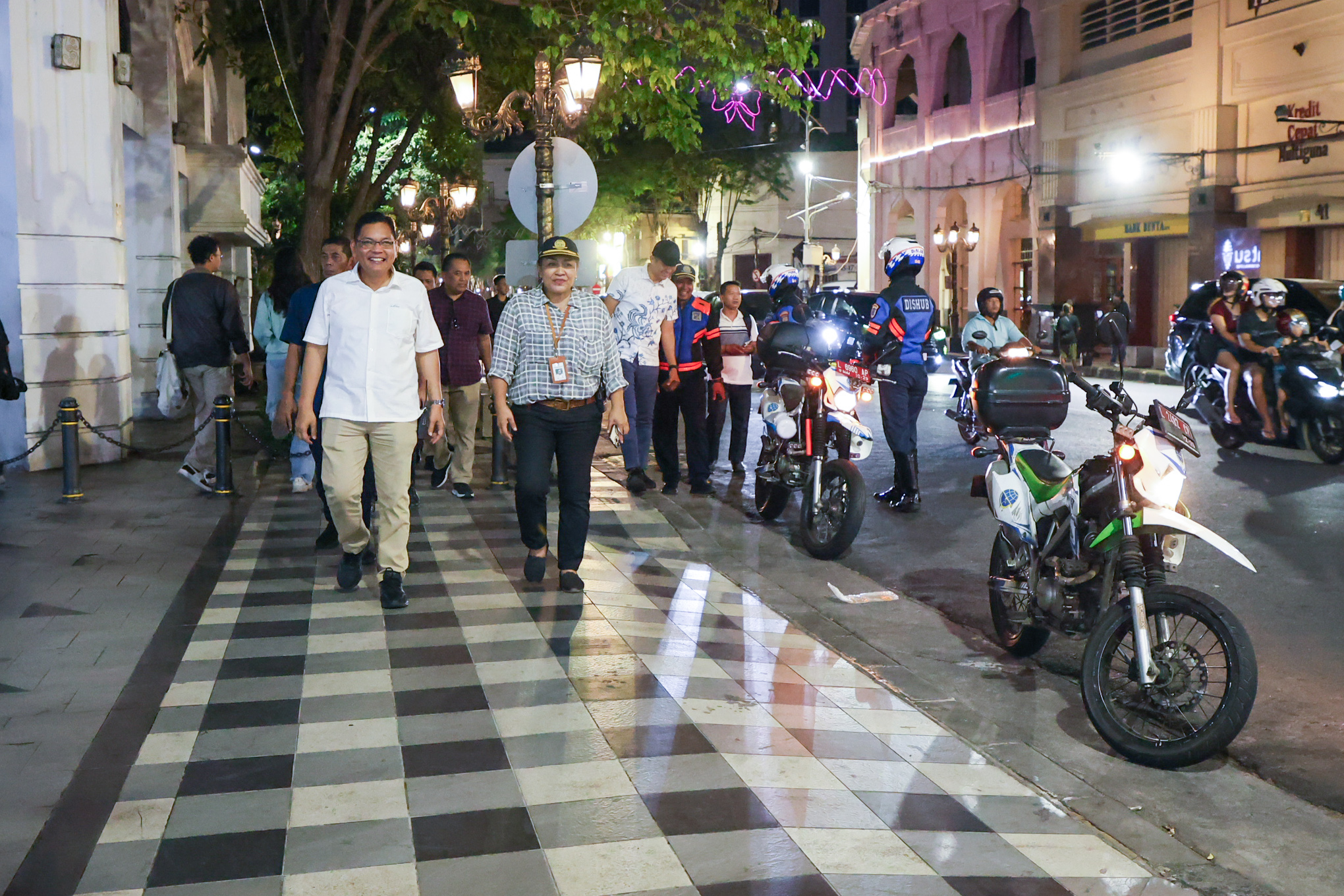 Sidak parkir di Jalan Tunjungan Surabaya. (IST)