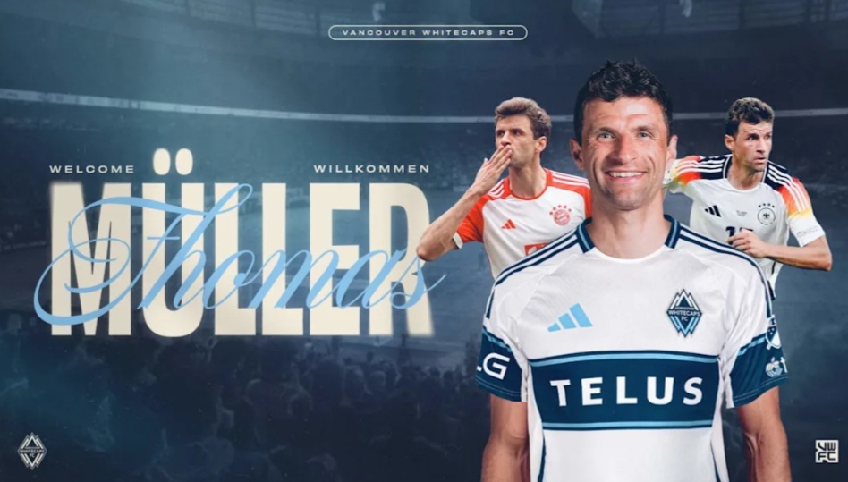 Thomas M&uuml;ller resmi bergabung ke Vancouver Whitecaps.
