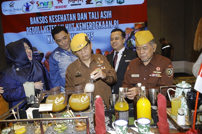 APRESIASI: Sejumlah veteran dijamu di Hotel Ciputra World Surabaya sebagai bentuk rasa terima kasih.