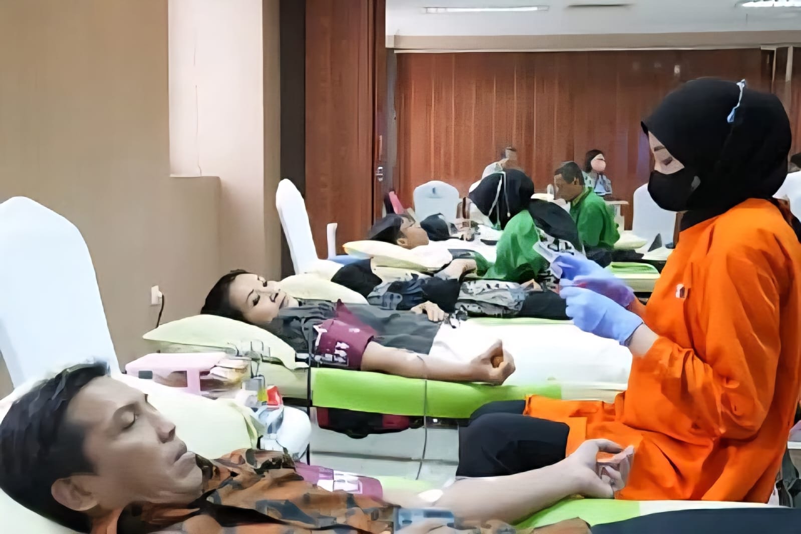 KemenHAM gelar donor darah HUT RI ke-80 di Jakarta, libatkan PMI Pusat dan Klinik KemenHAM.