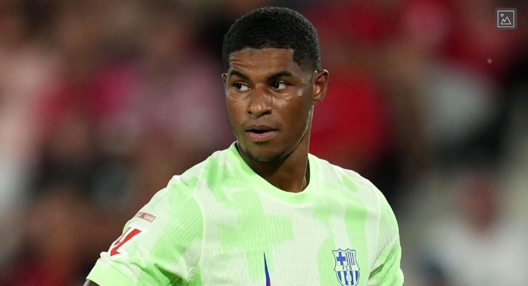 Marcusa Rashford jalani debut bersama Barcelona.