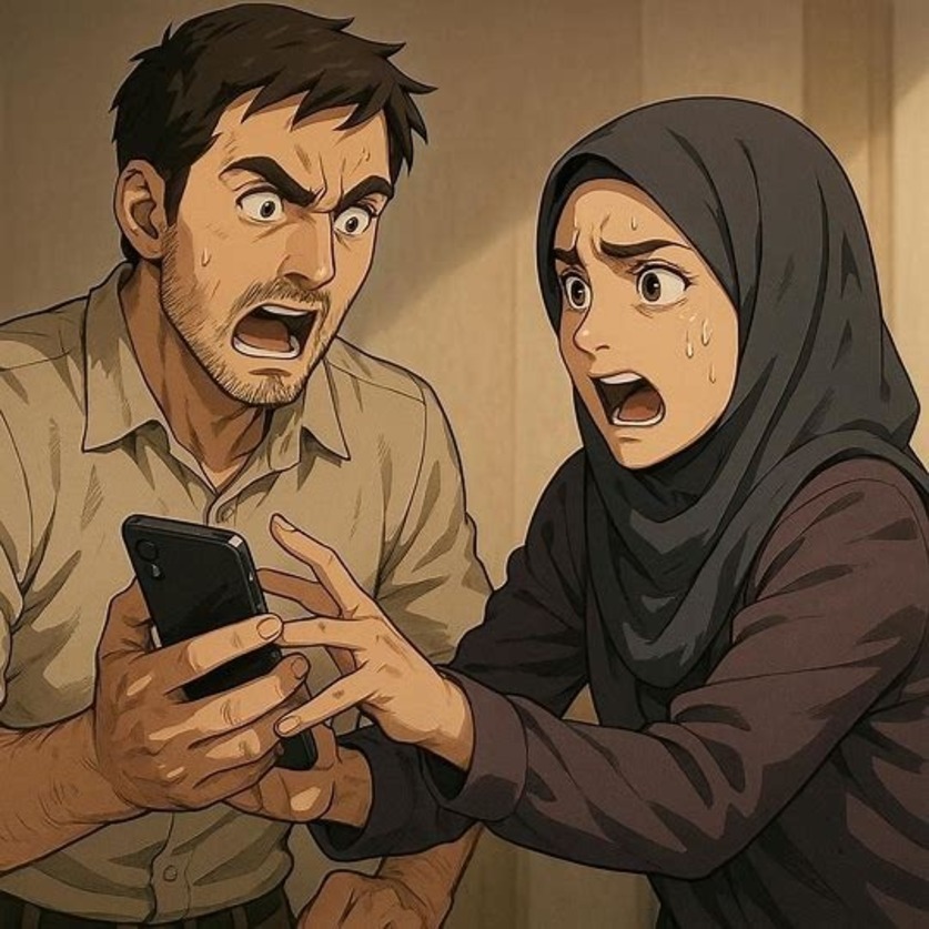 Ilustrasi pernikahan Donwori dan Karin. (AI/ABDUL ROZAK/RADAR SURABAYA)