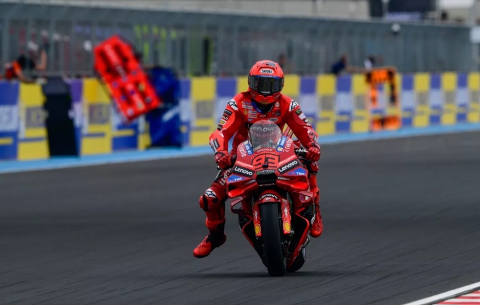 Marc M&aacute;rquez tampaknya sudah menguasai Sirkuit Balaton Park.