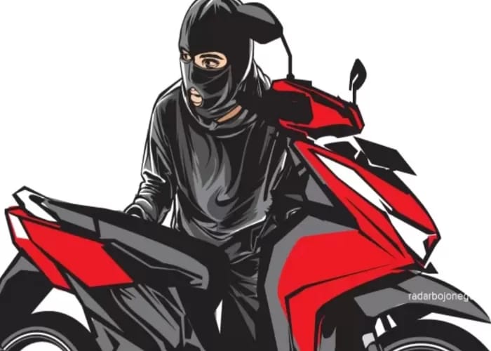 DIGELAPKAN: Pemilik Kos di Surabaya harus rela kehilangan dua sepeda motor usai dibawa lari penghuni kosnya.(ILUSTRASI/RADAR SURABAYA)
