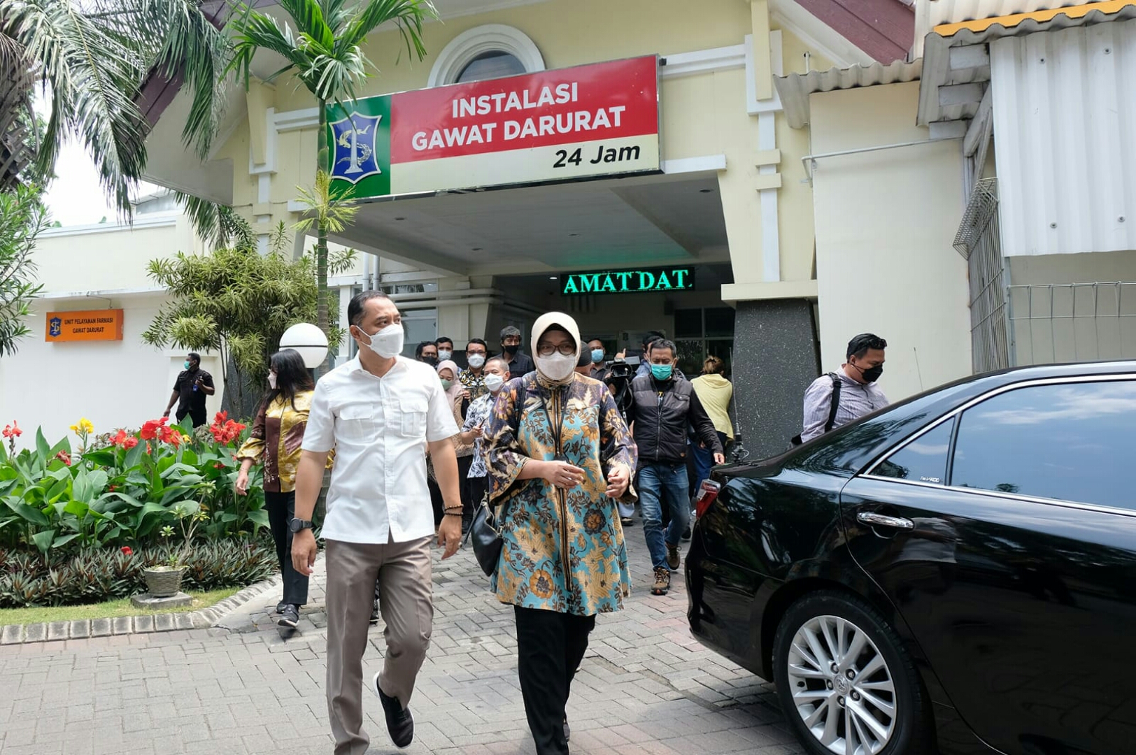 Wali Kota Surabaya Eri Cahyadi mengunjungi Rumah Sakit BDH Surabaya. (IST)