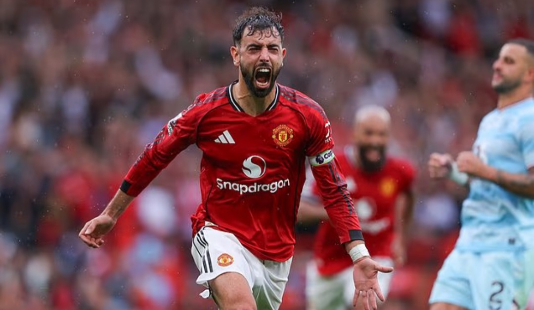 Bruno Fernandes Jadi Penentu kemenangan Manchester United.