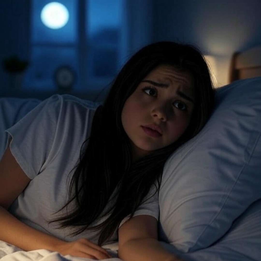 Ilustrasi susah tidur atau insomnia.