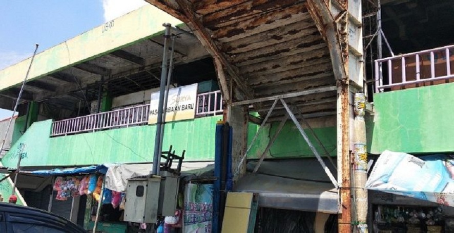 BARU: Pasar Babaan di kawasan padat Kebalen Surabaya sejak masa Kolonial dikenal sebagai pusat ekonomi warga sekitar.