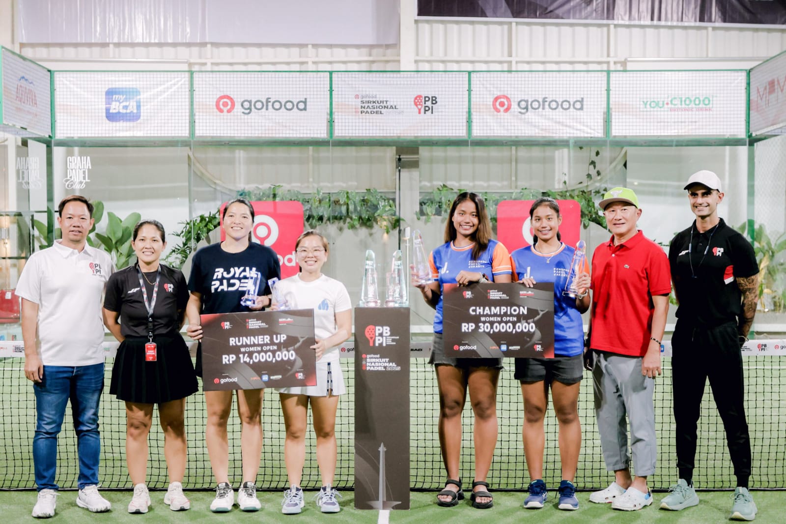 Juara kategori Women&rsquo;s Open, pasangan Fitriani Sabatani dan Fitriana Sabrina berhasil keluar sebagai juara setelah mengalahkan Karyn Emeralda dan Jessy Rompies yang harus puas berada di posisi kedua.
