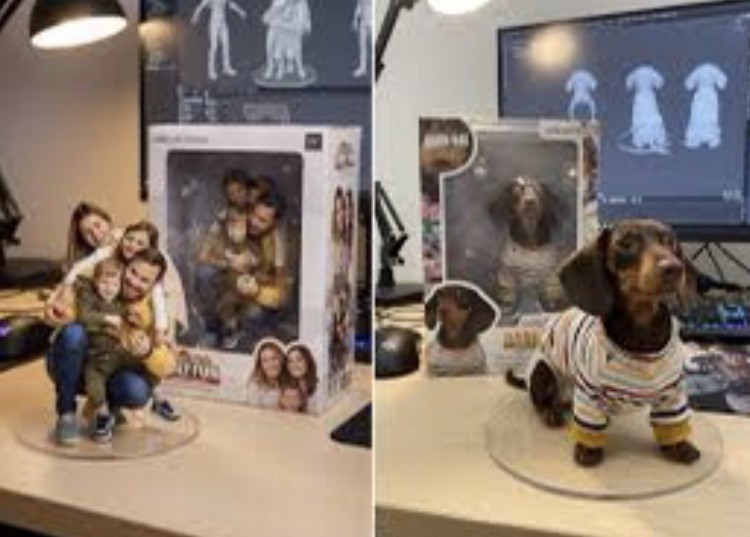 AI kini mampu ubah foto kendaraan, keluarga, hingga idola jadi figur mini 3D realistis ala action figure di atas meja kerja.