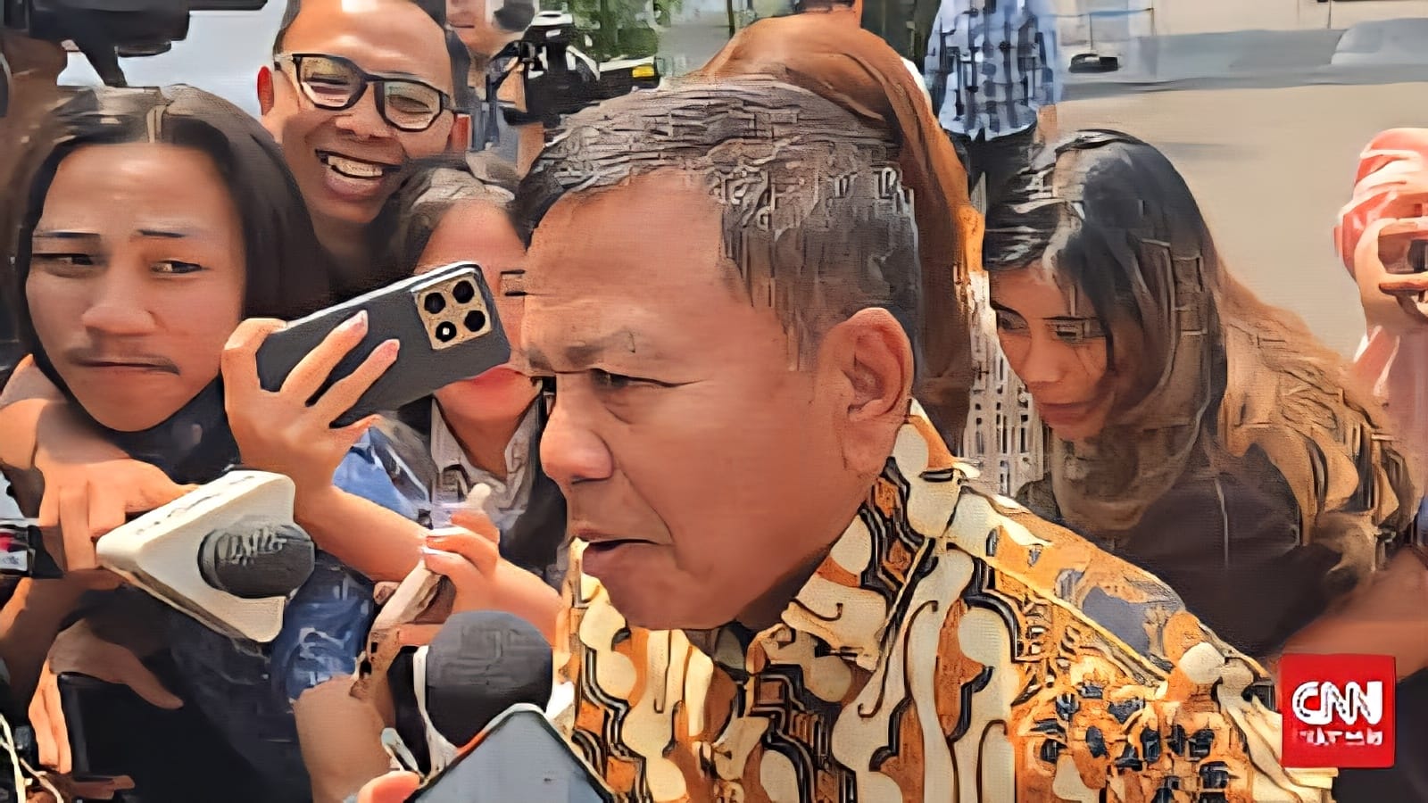 Herindra, temui Prabowo untuk melaporkan situasi pasca demo.