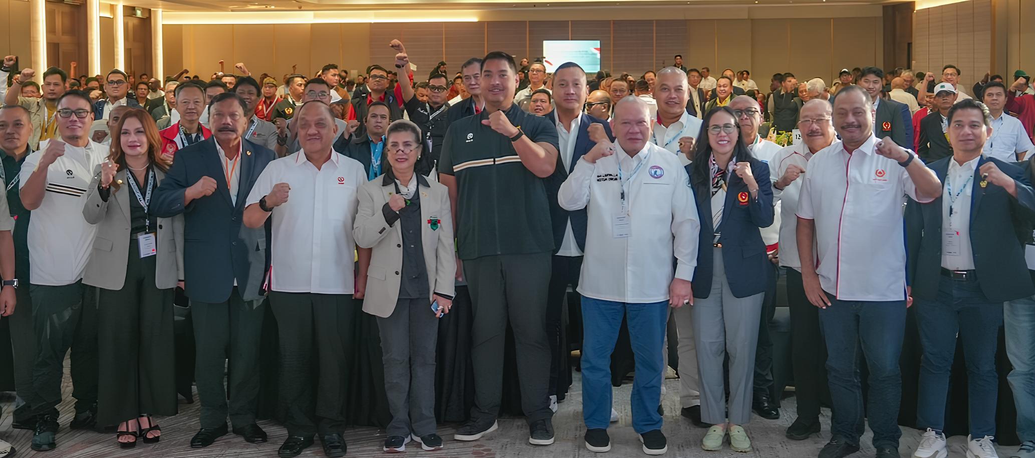 Menpora Dito Ariotedjo saat menghadiri Rakernas KONI 2025.