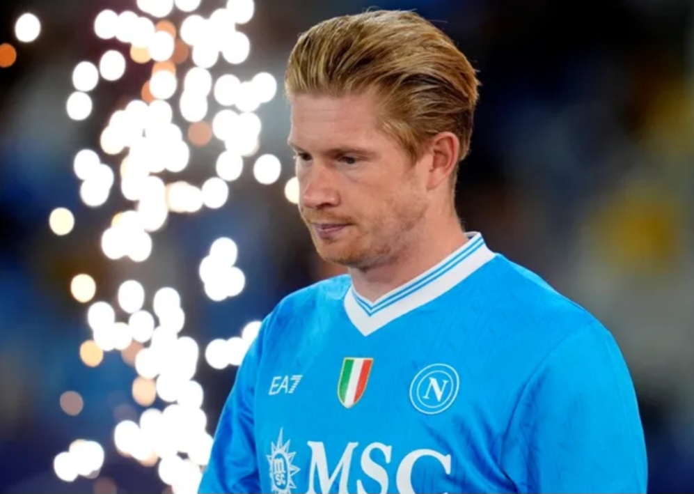 Legenda Manchester City Kevin De Bruyne yang kini datang sebagai andalan Napoli.