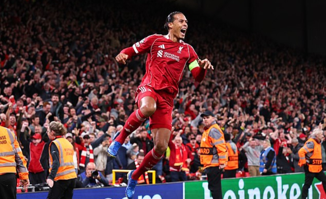 Virgil van Dijk jadi pahlawan Liverpool saat mengalahkan Atletico Madrid.