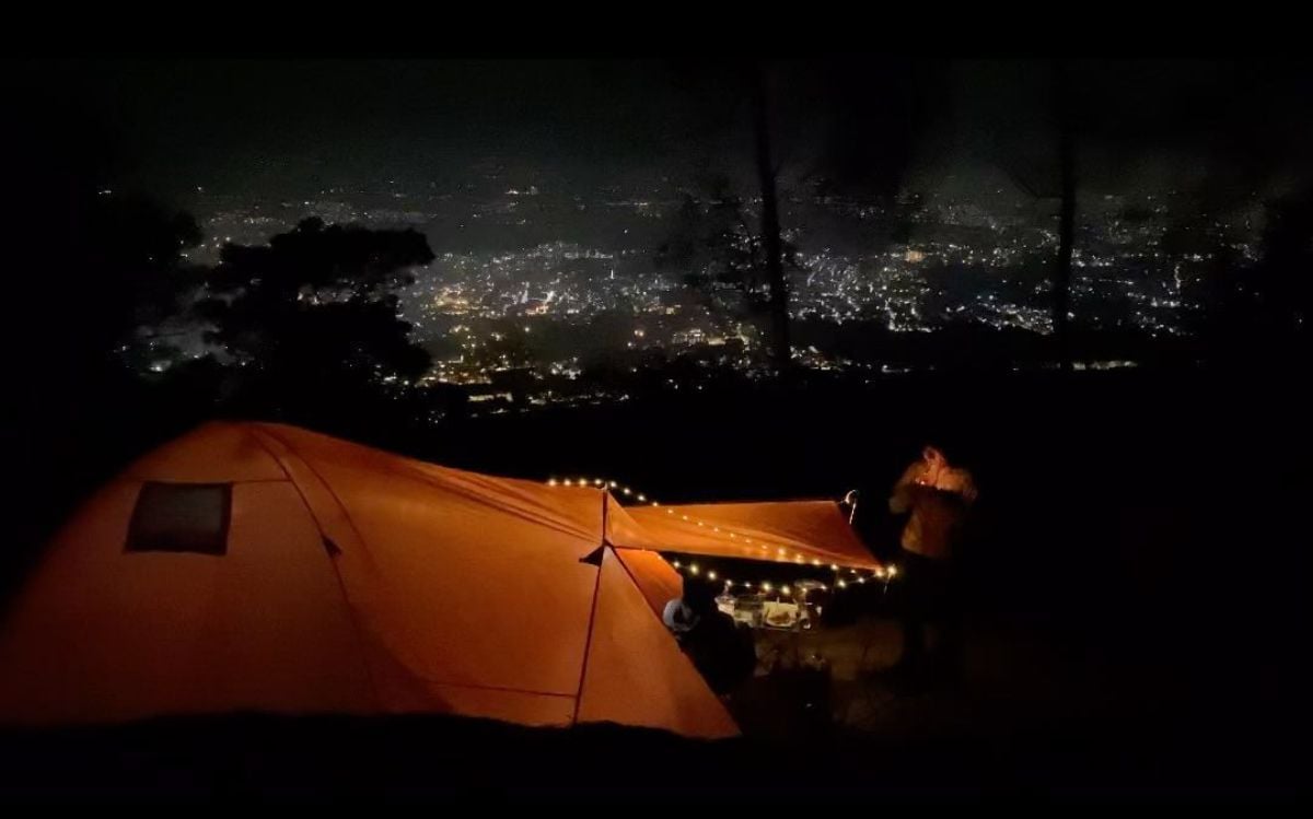 pemandangan kota batu dan malang dari ketinggian