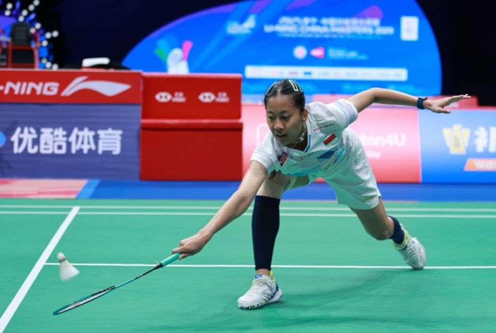Putri Kusuma Wardani gagal melaju ke babak selanjutnya di turnamen China Masters 2025.