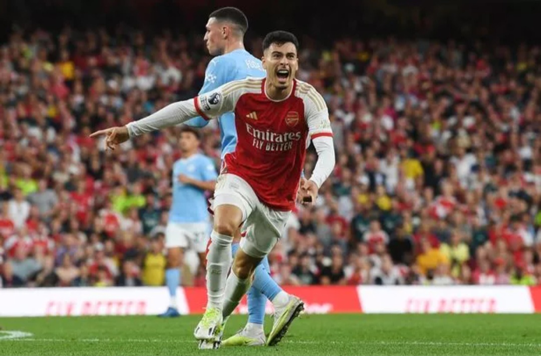 Gabriel Martinelli selamatkan Arsenal dari kekalahan.