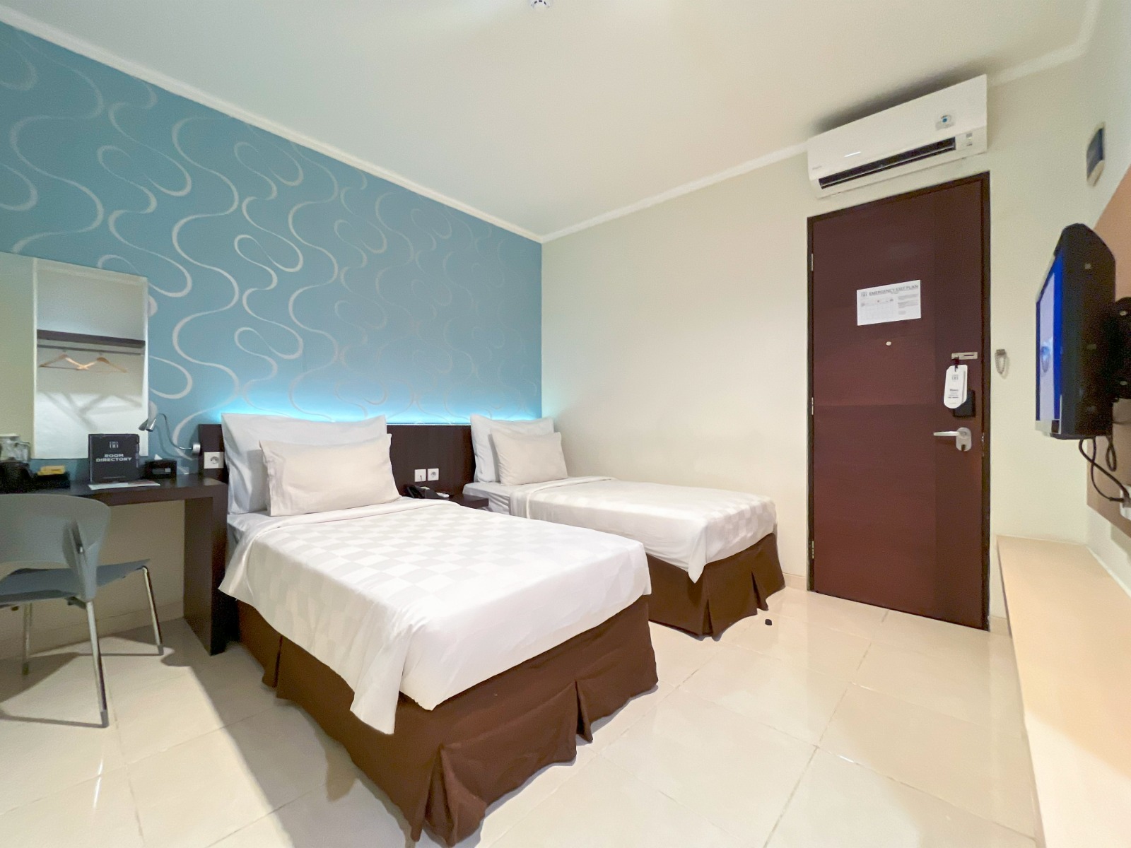 Salah satu tipe kamar yang dimiliki Hotel 88 Embong Kenongo.
