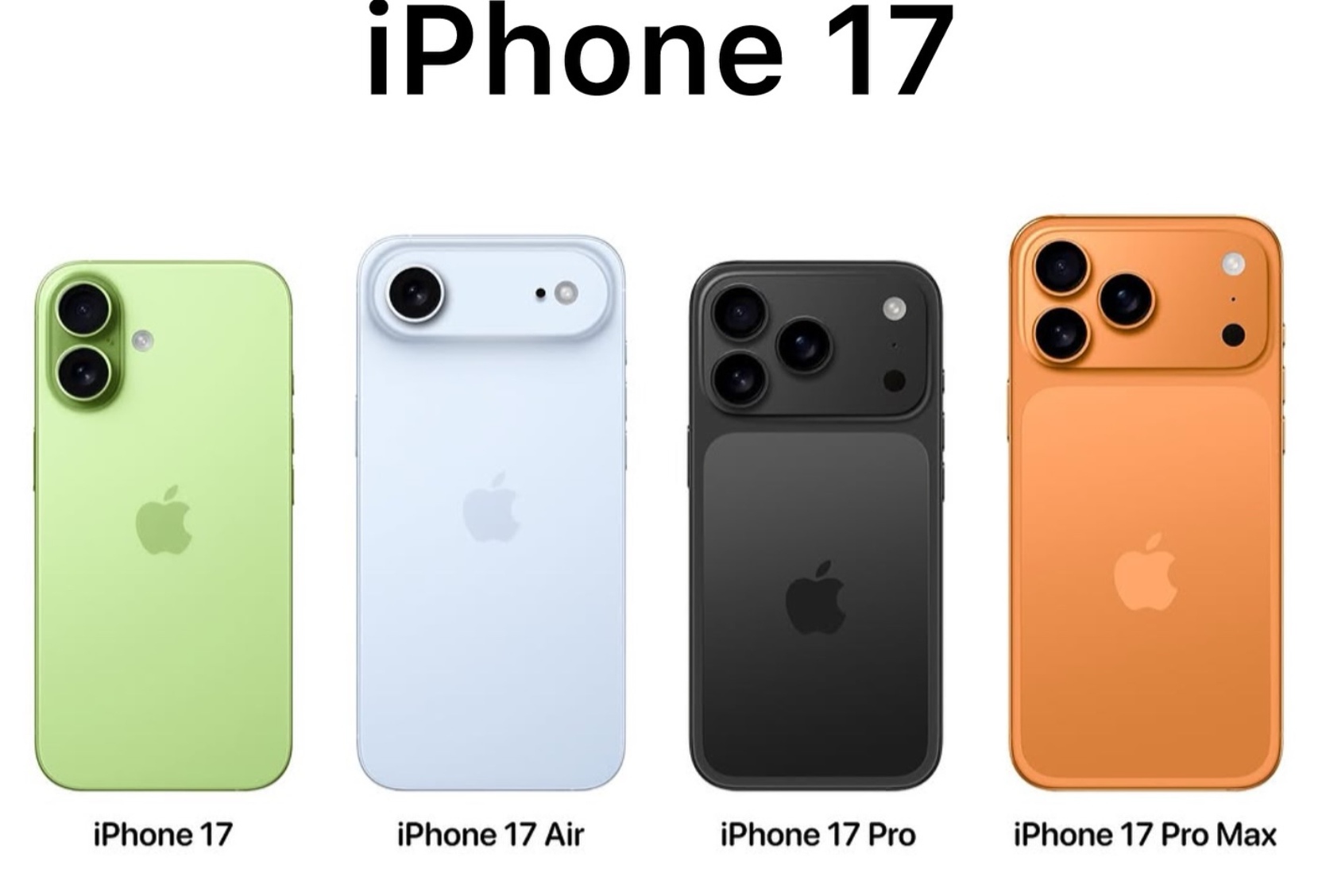 Jajaran iPhone 17 yang bakal segera dirilis.