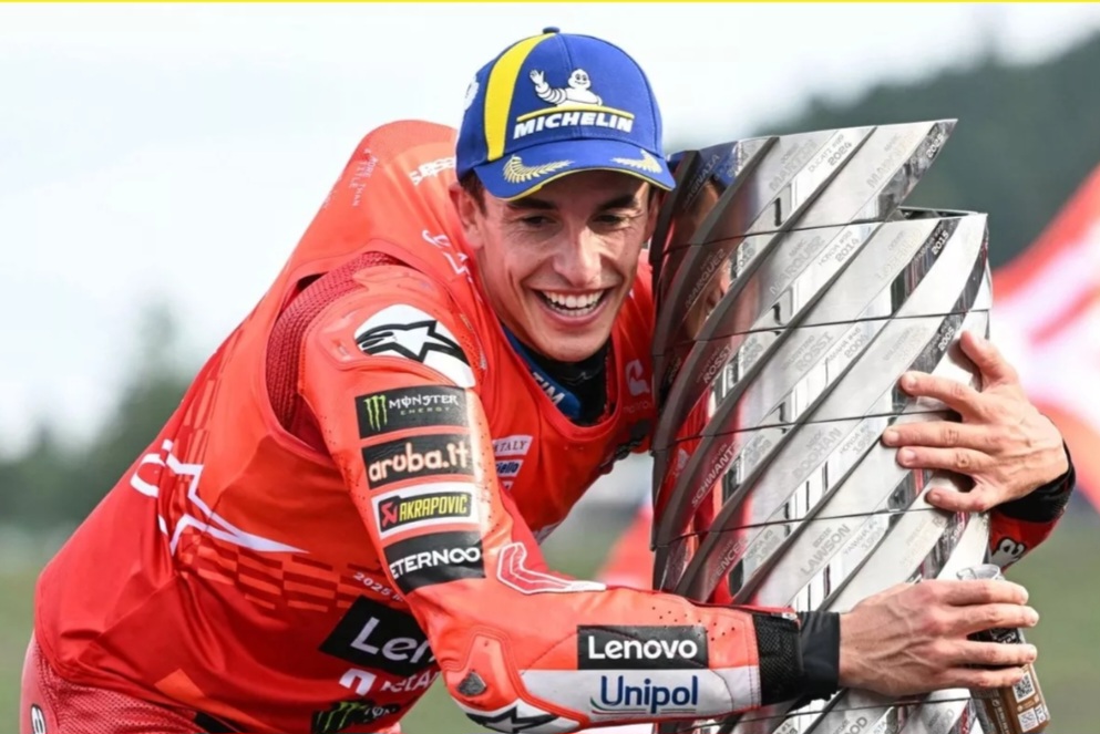 Marc Marquez memastikan diri menjadi juara dunia di Sirkuit Motegi.