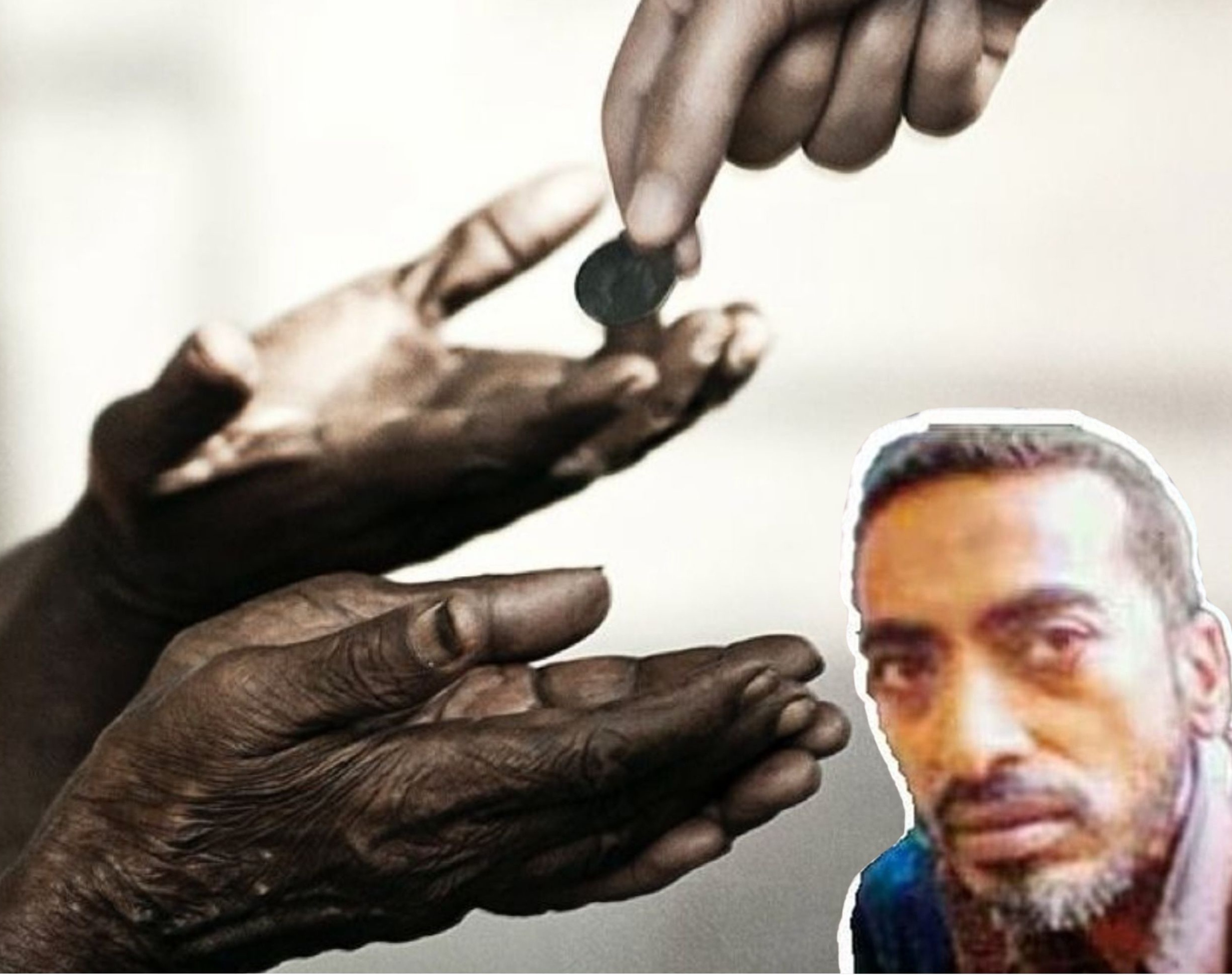 Bharat Jain (inset) menjadi pengemis terkaya di India dan tinggal di apartemen mewah.