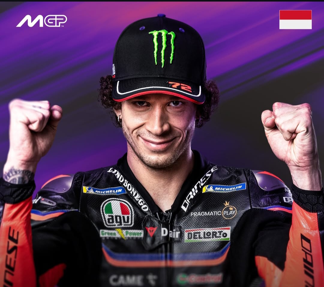Marco Bezzecchi berjaya di Sprint Race MotoGP Indonesia 2025 di Sirkuit Mandalika.