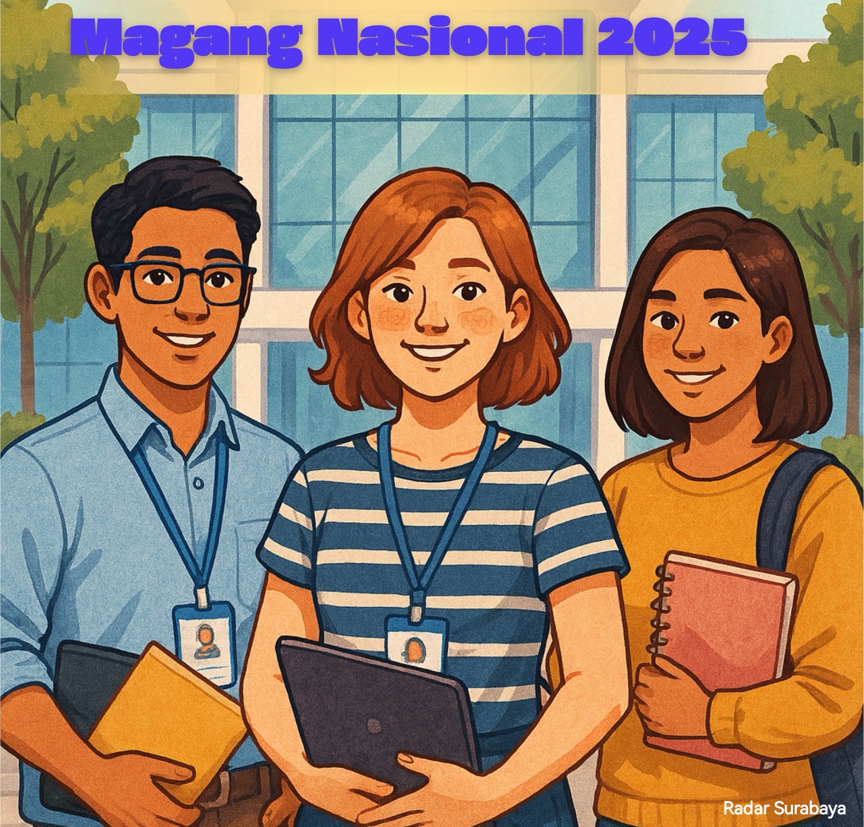 Ilustrasi Magang Nasional 2025.