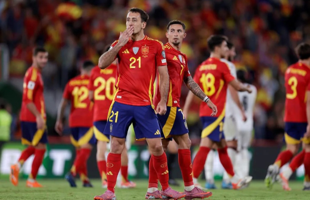 Mikel Oyarzabal, penyerang Spanyol: "Sungguh menyenangkan mencetak gol itu, terutama karena gol itu hampir memastikan kemenangan.