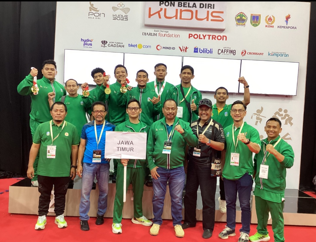 Tim Gulat Jatim borong empat emas di hari pertama.