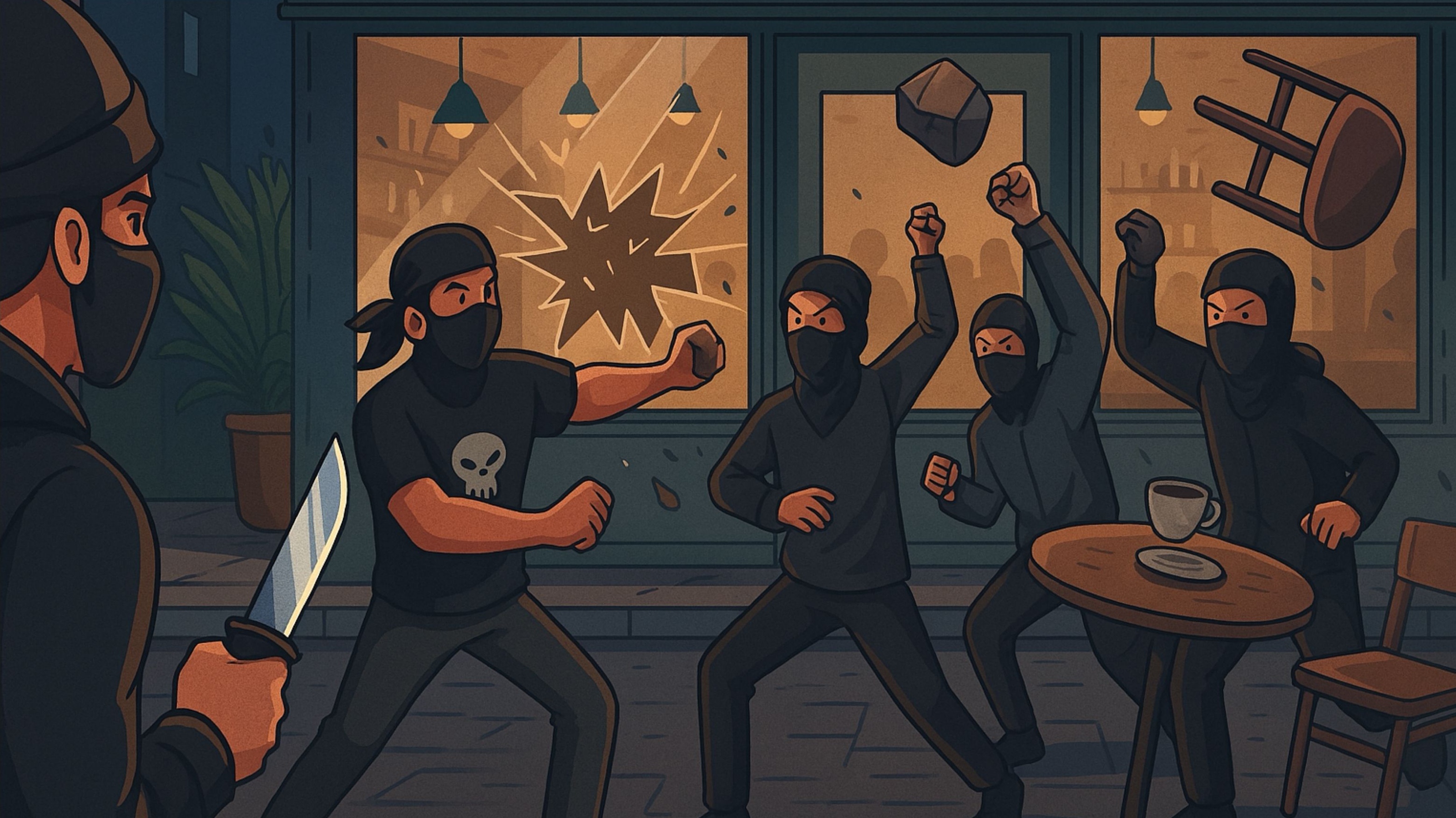 Ilustrasi gengster.