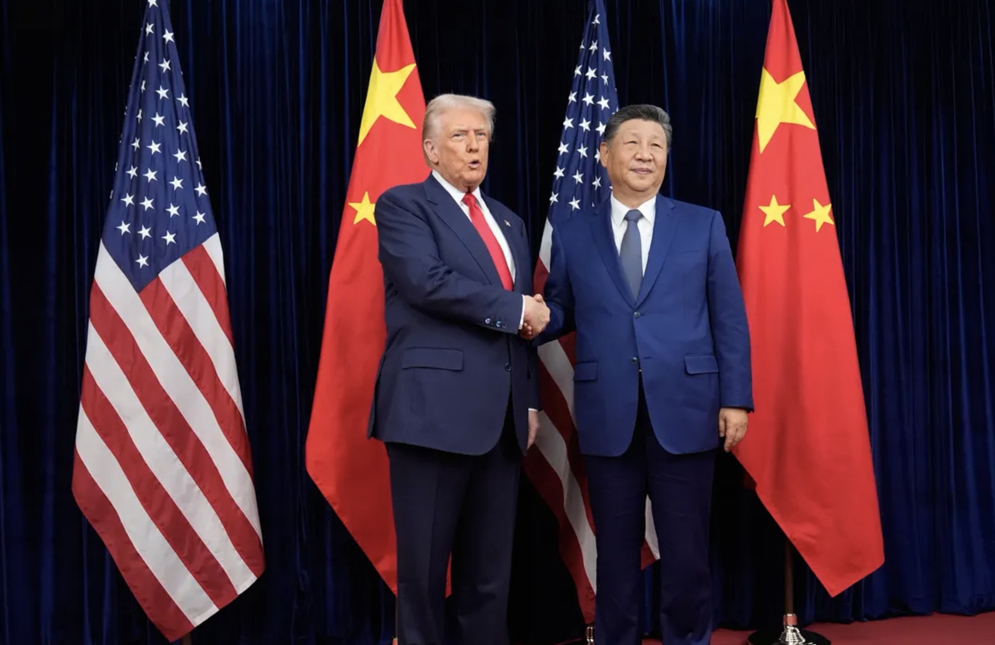 Pertemuan antara Presiden AS Donald Trump dan Presiden China Xi Jinping di Busan, Korea Selatan.