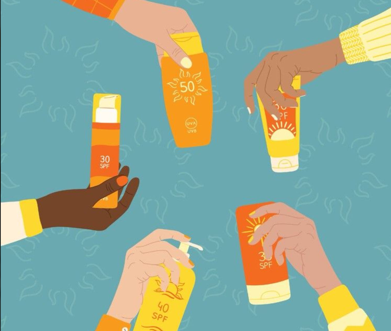 Ilustrasi sunscreen.