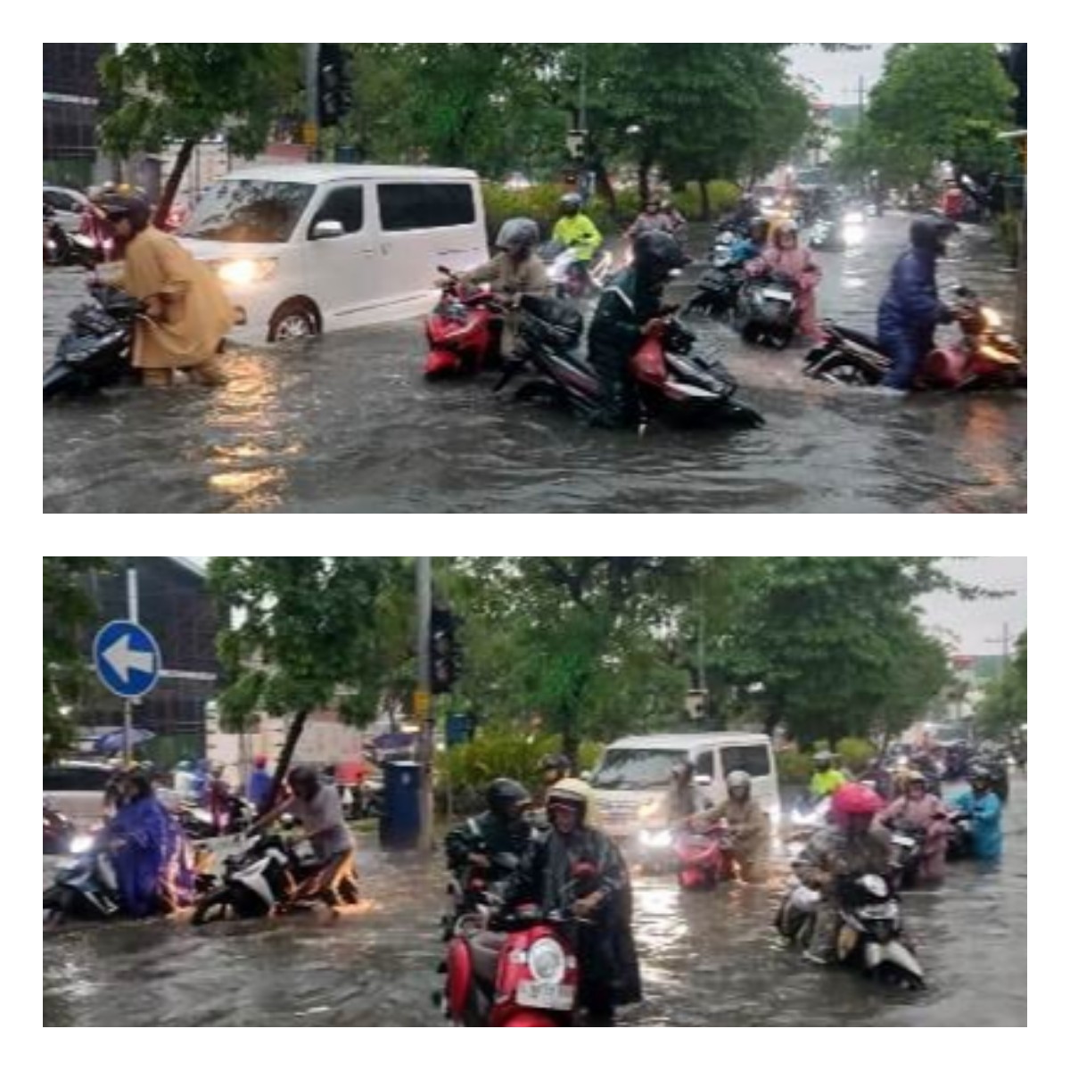 Banjir di Surabaya pada awal November 2025 karena curah hujan tinggi. (IST)