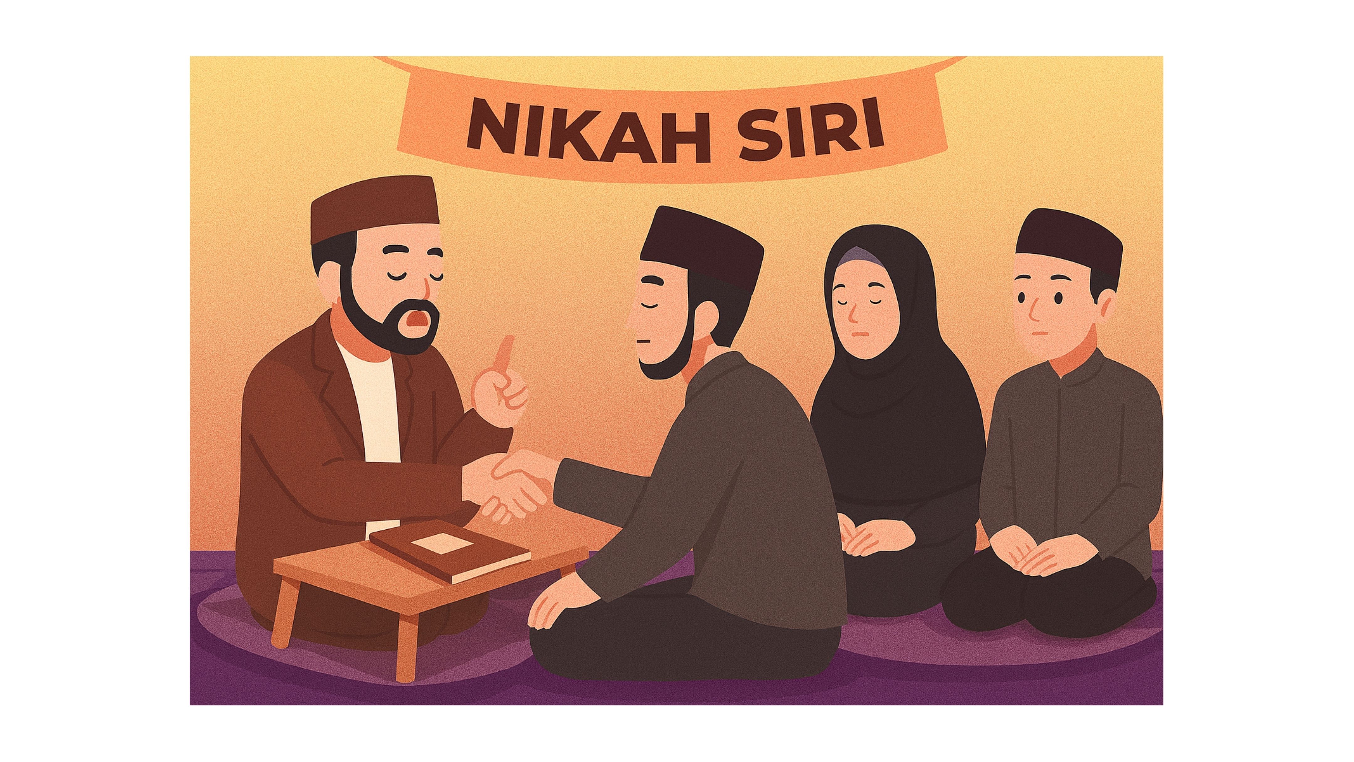 Ilustrasi nikah siri.