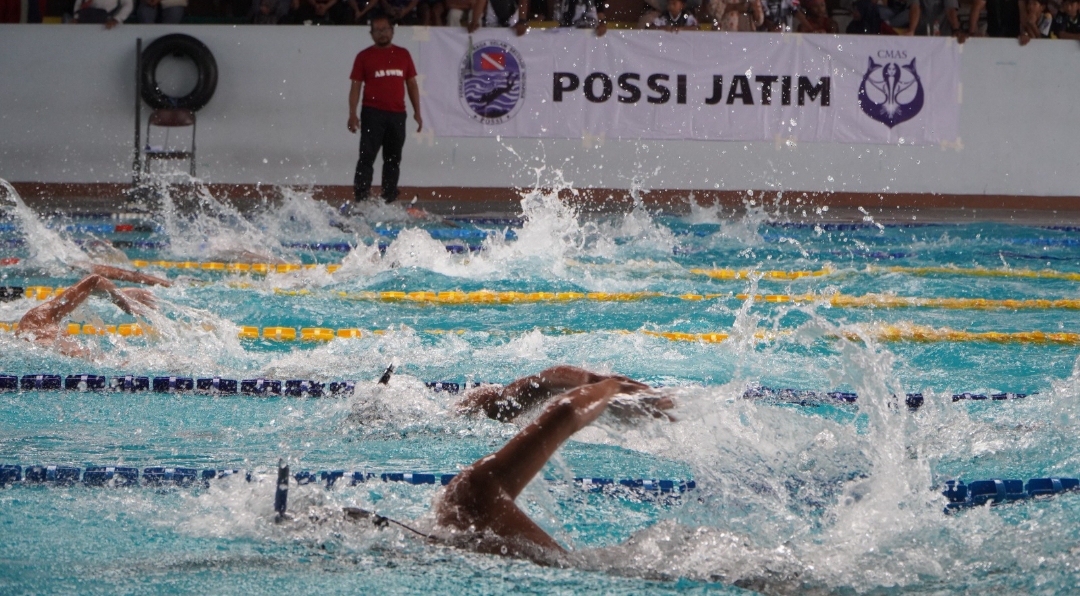 Event Fin swimming Piala Gubernur Jatim 2025 berlangsung sukses.