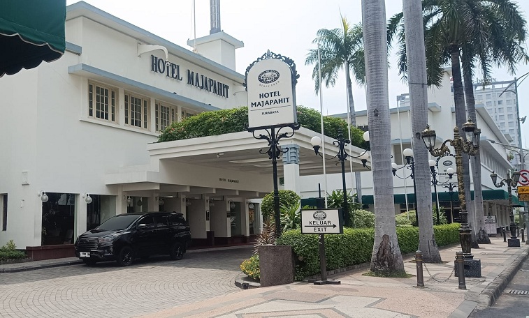 CAGAR BUDAYA: Hotel Majapahit Surabaya pada era kolonial masih bernama Hotel Oranje.